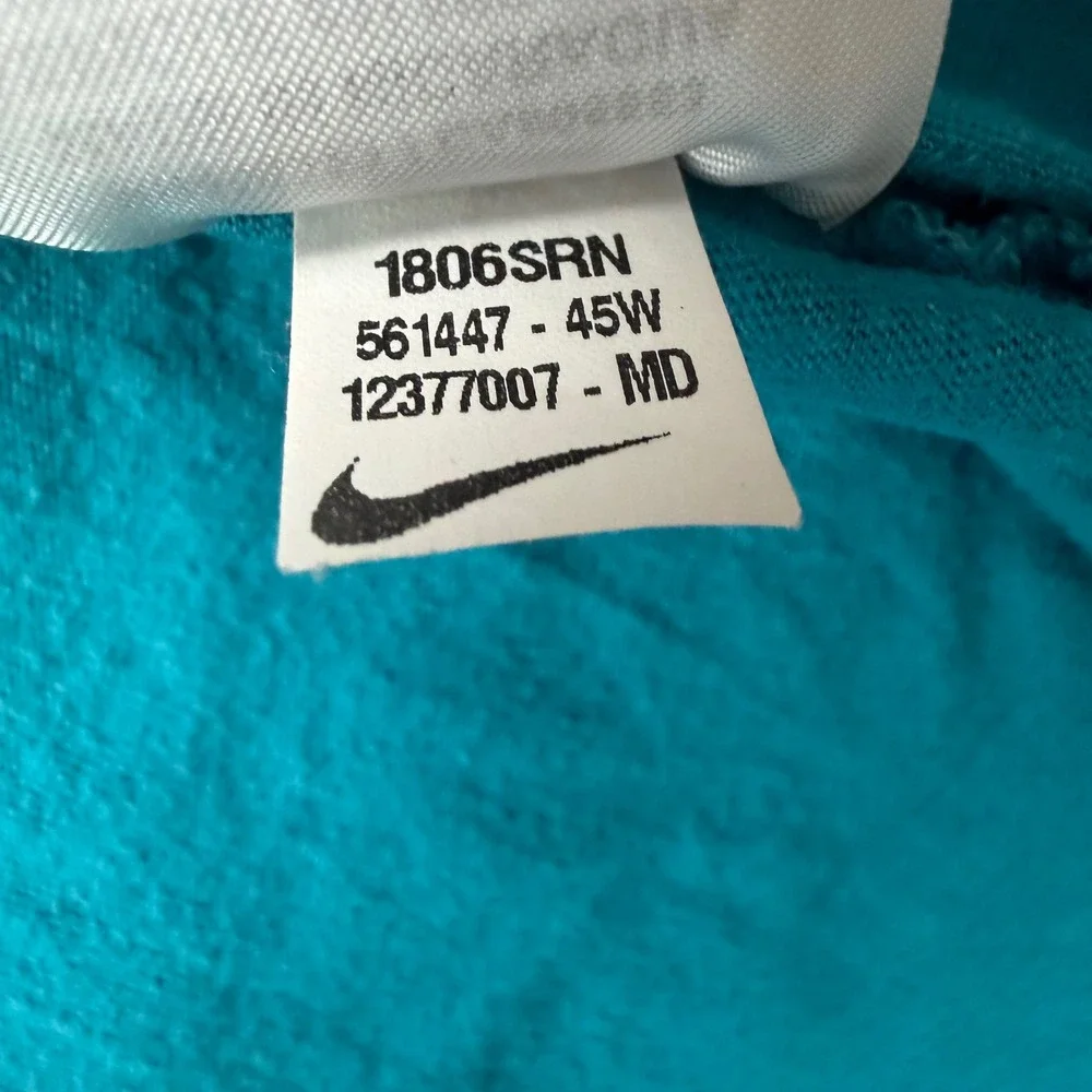 Nike Graphic Tee Women's Medium Blue Just Do It Swoosh Logo Short Sleeve Shirt